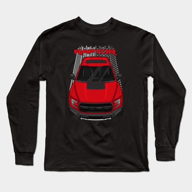 Ford F150 Raptor 2017-2020 - Red Long Sleeve T-Shirt by V8social